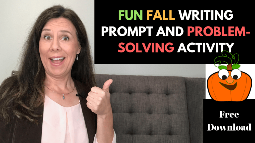 Fun Fall Writing Prompt and Problem-Solving and Creative Skill Building Activity