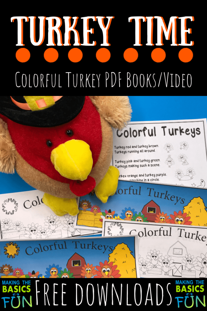Colorful Turkey Time Reading 1