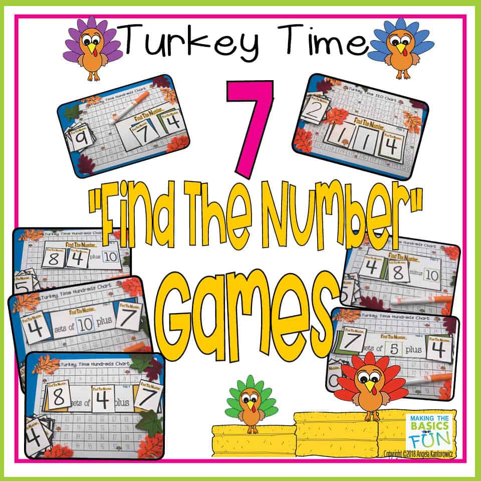 Cover For Turkey Time 7 Find The Number Games