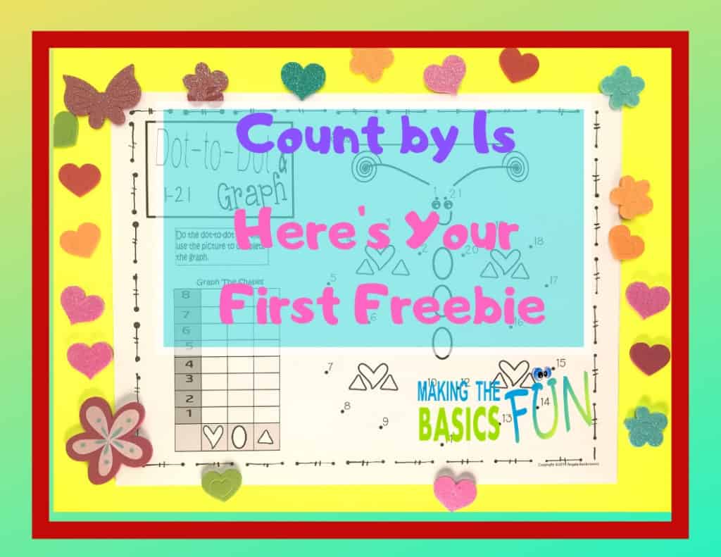 Freebie, Valentine Count by 1s and graph Freebie