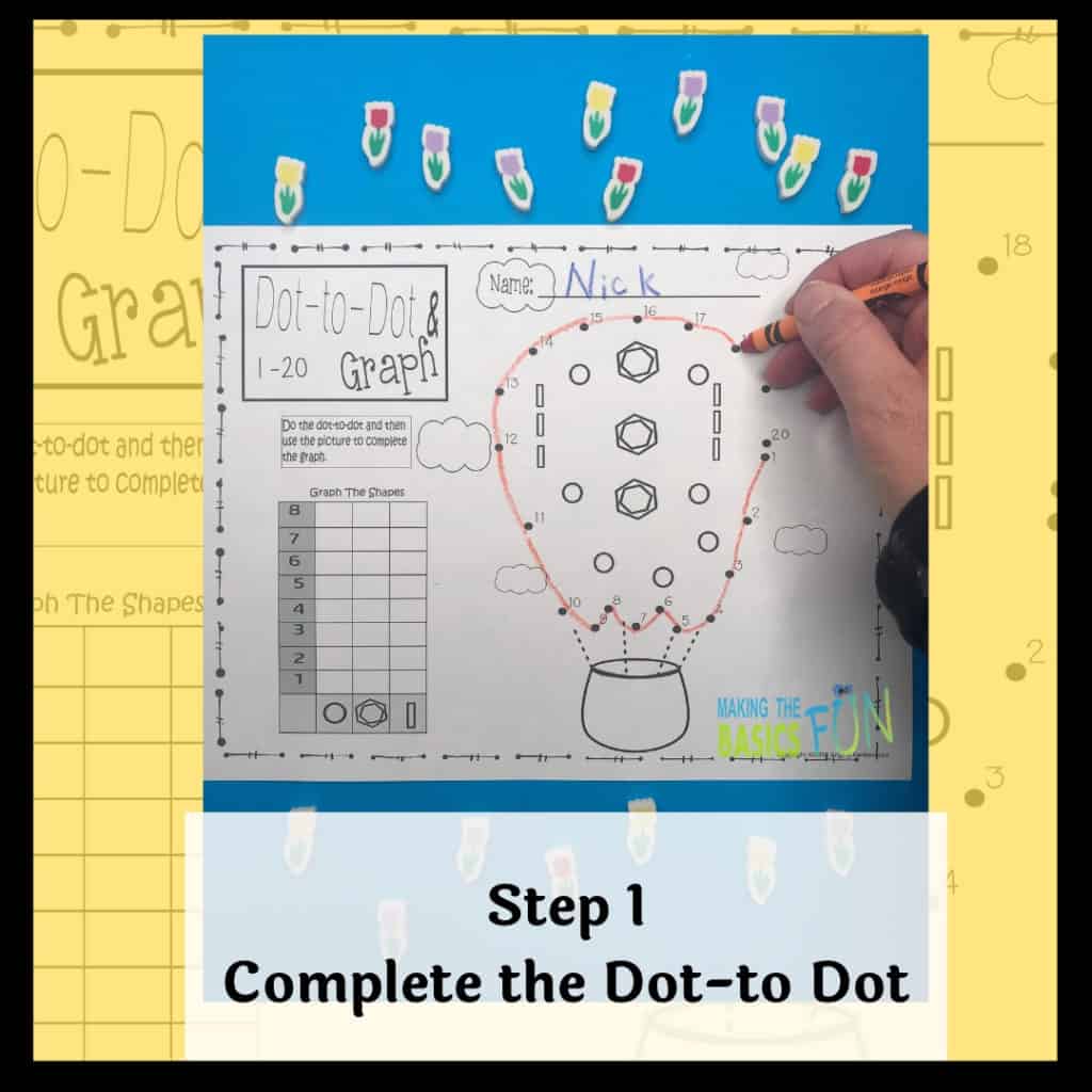 Spring Dot-To-Dot And Graph Step 1