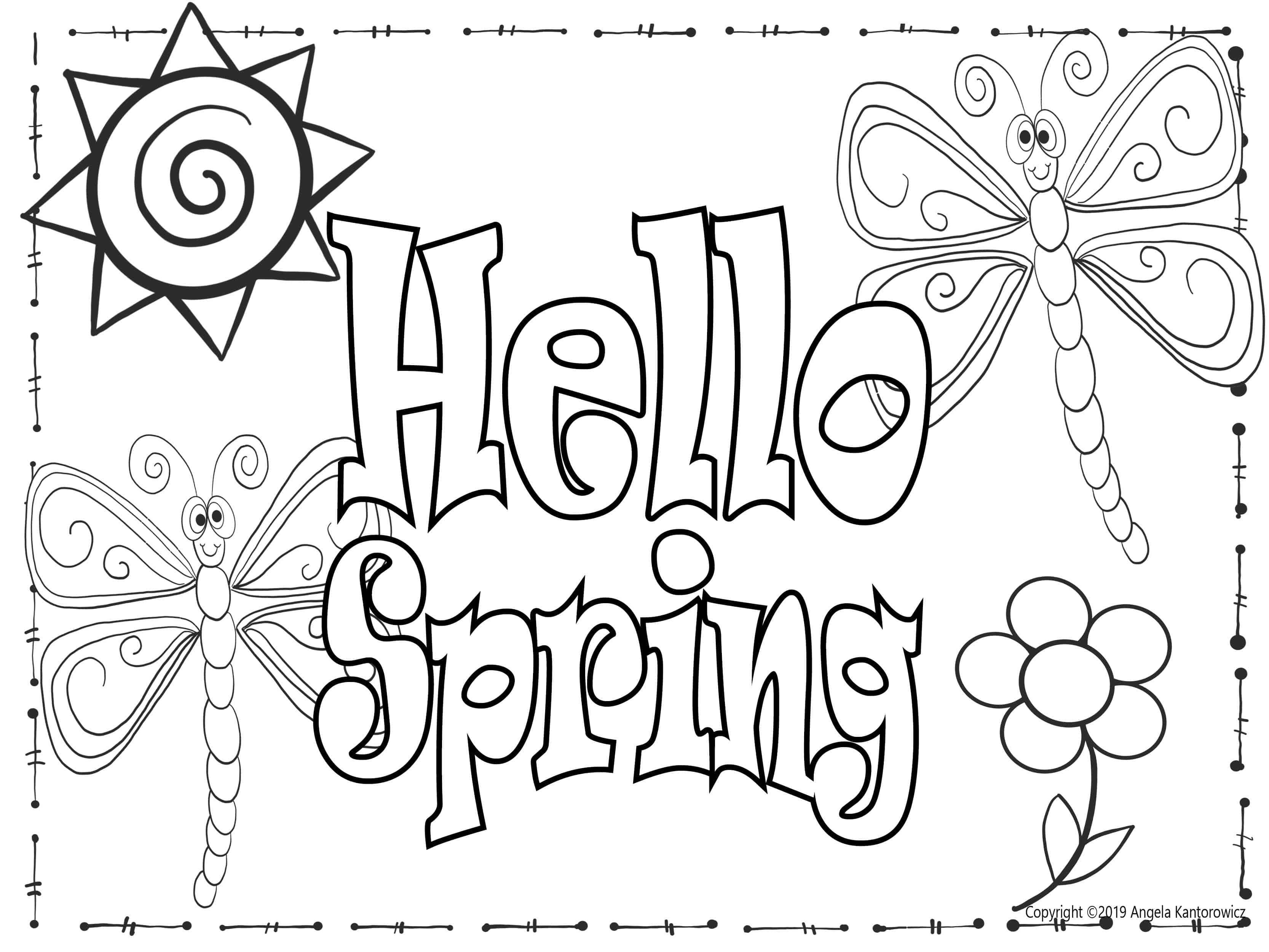 spring Color Sheet