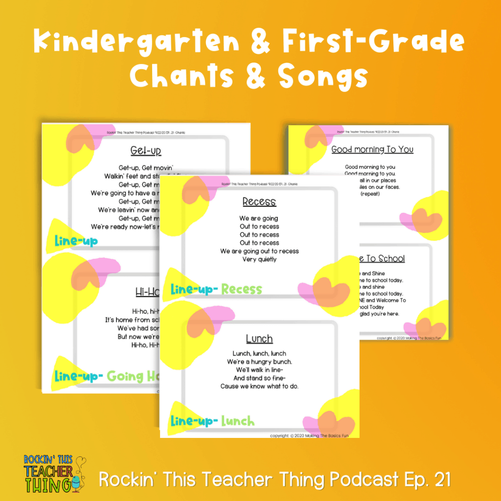 Kindergarten chants songs