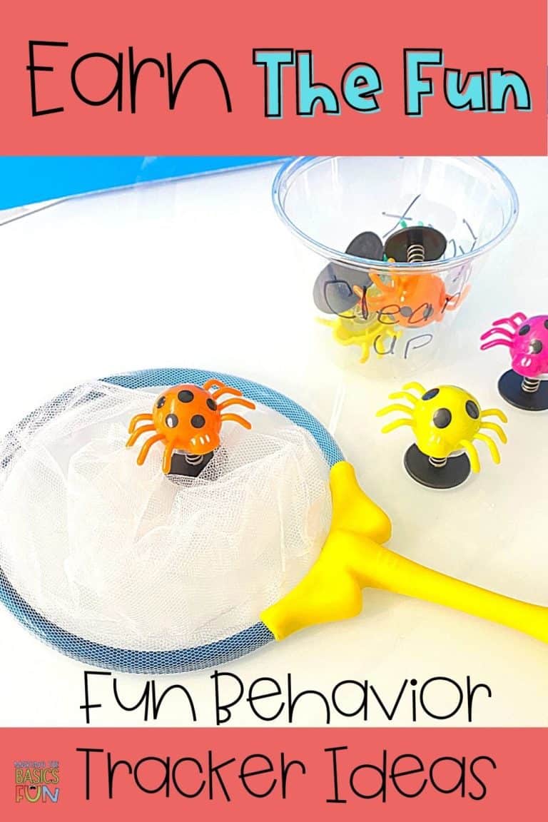 pop-up bugs used as behavior trackers with toy net