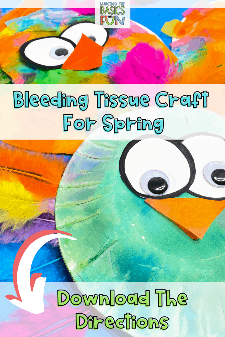 Complete bird craft using paper plates, bleeding tissue and googly eyes