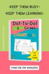 Cover of the Dot-To-Dot and Graph book. cupcake and penguin dot-to-dot on cover