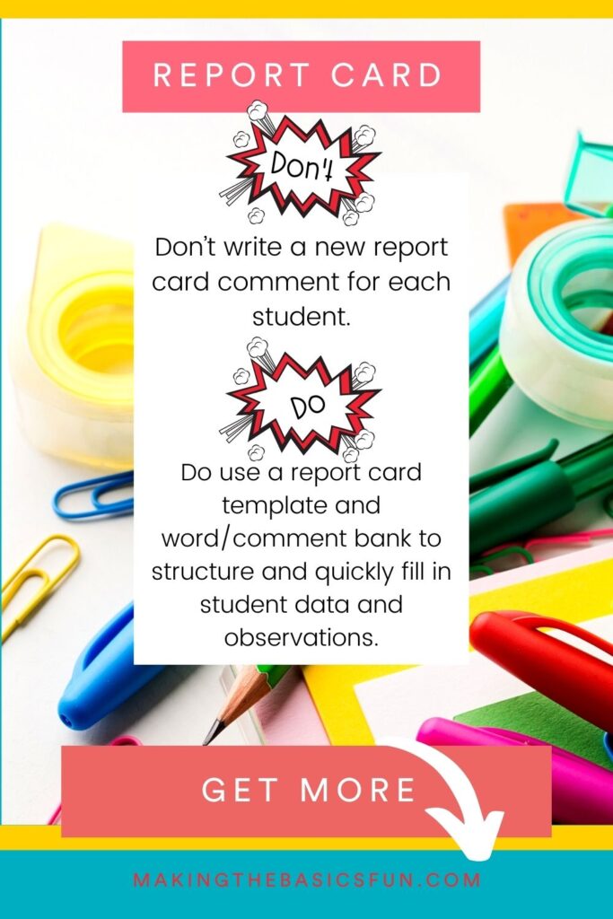 school supplies scattered on a table top - Report card dos and don'ts