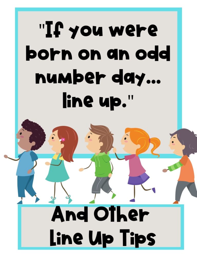 Kids getting in line according to birthday attributes 1